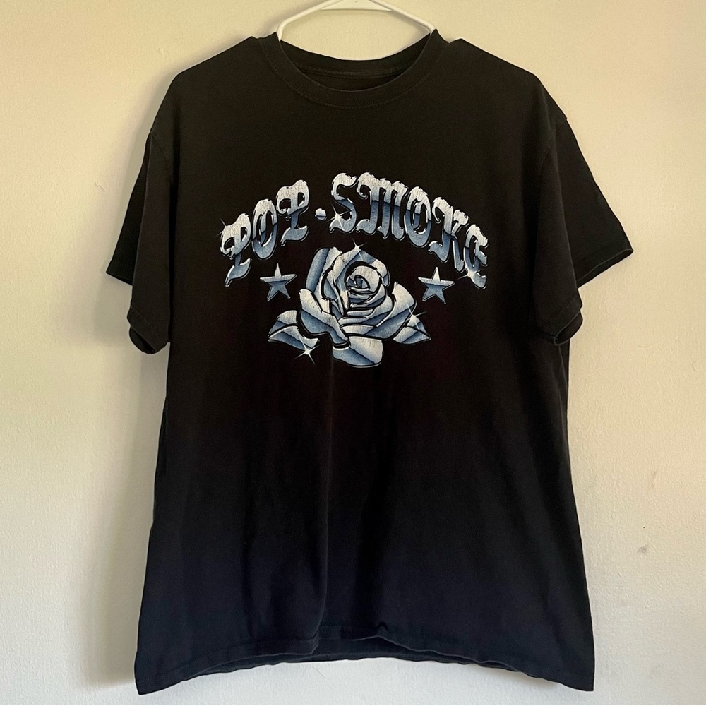 Pop smoke chrome rose Tshirt medium